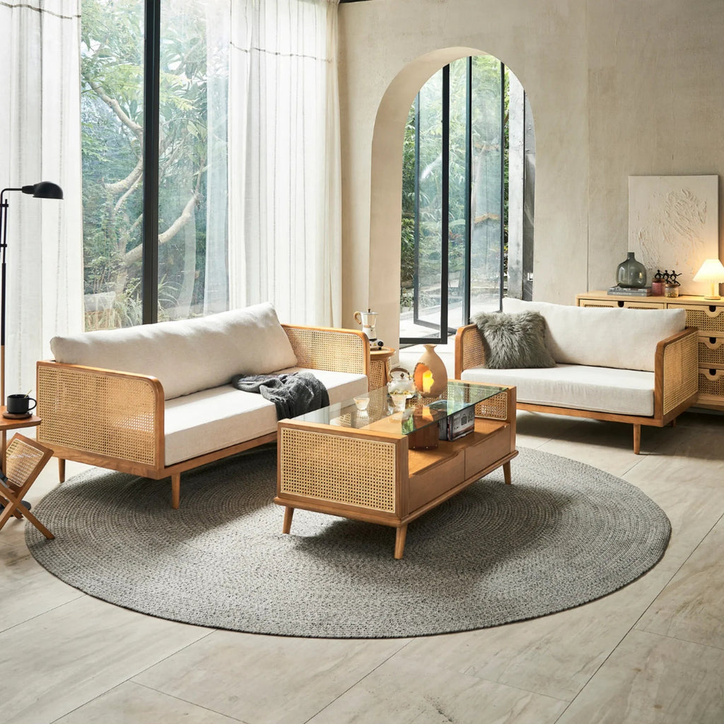 Professor Rattan Cane Sofa