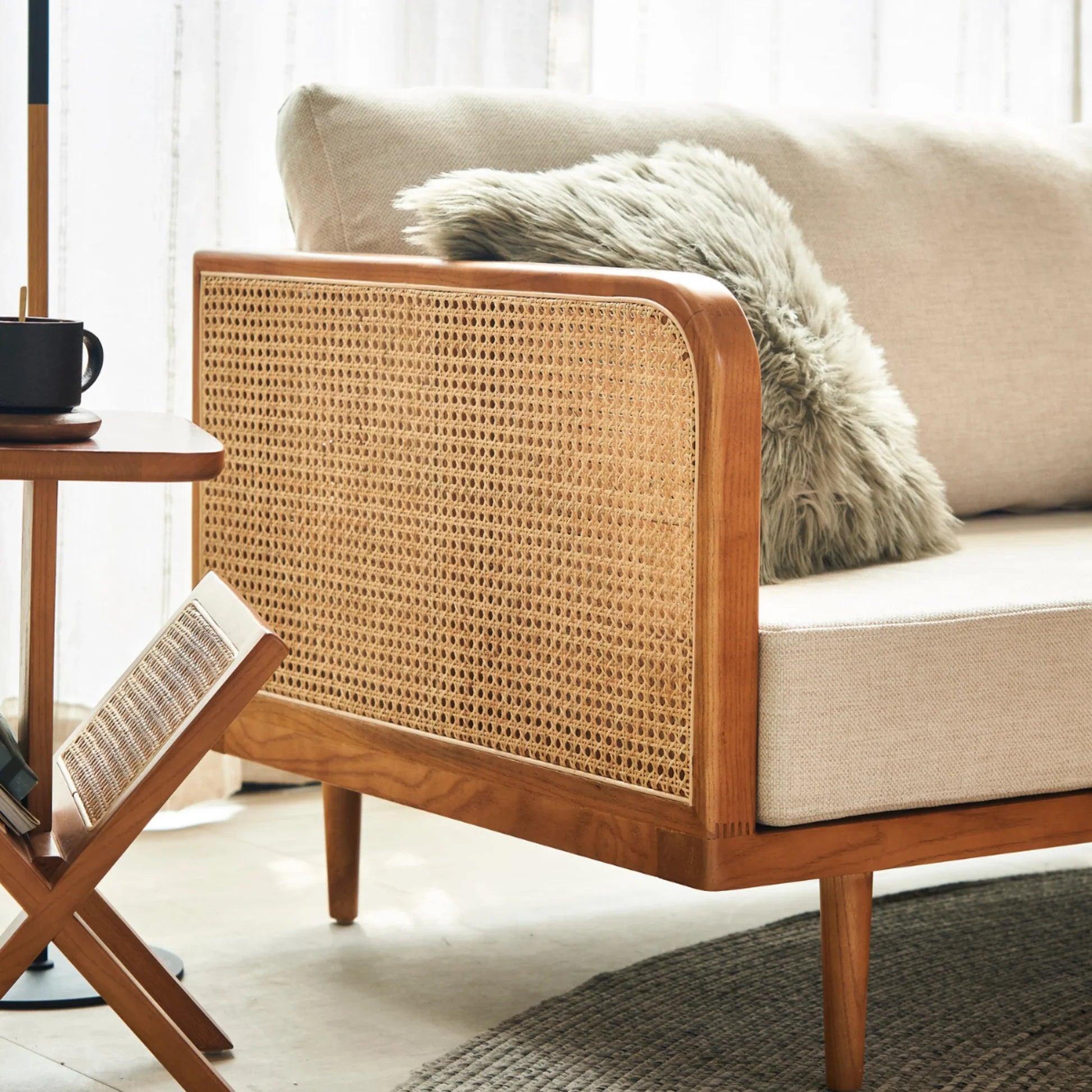 Professor Rattan Cane Sofa