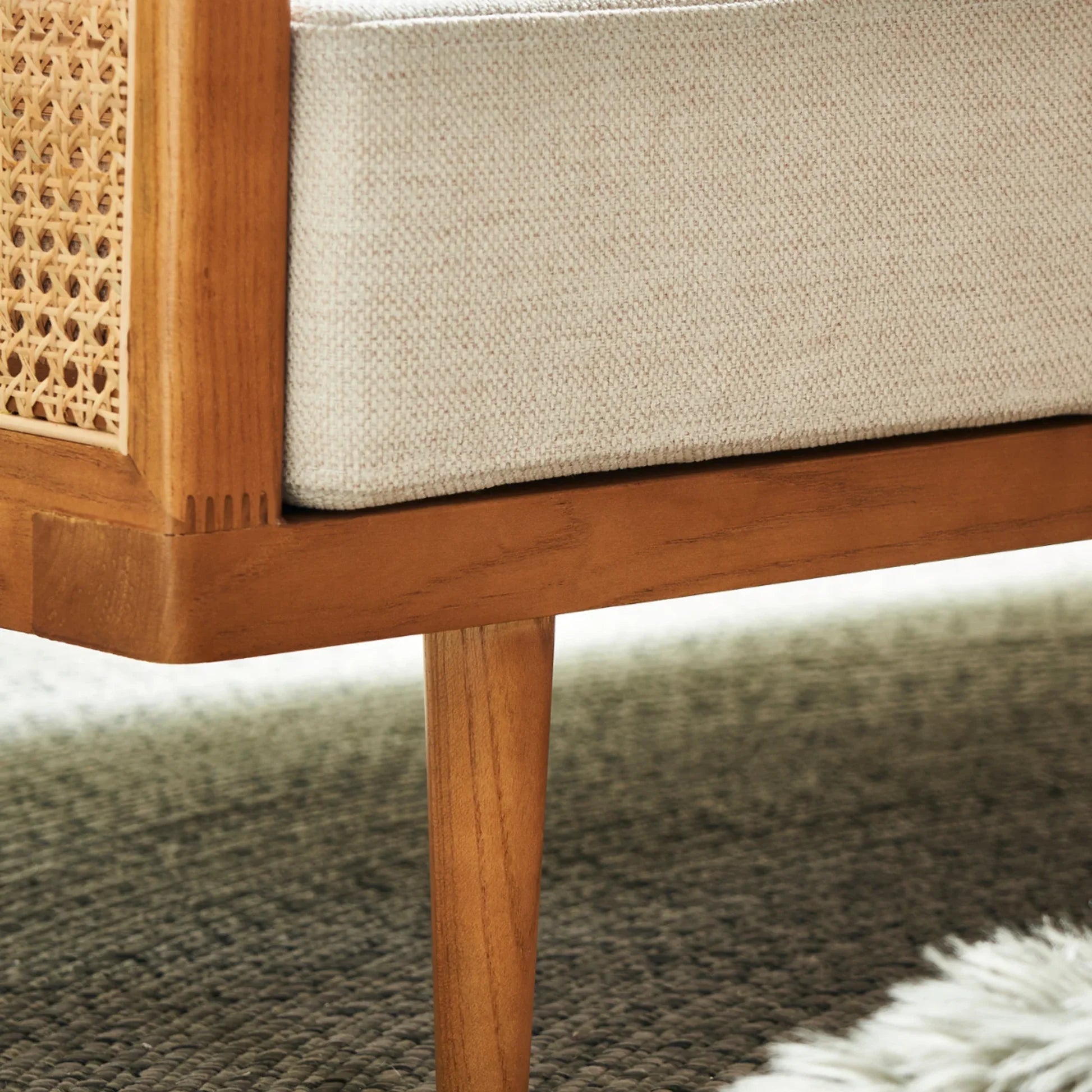 Professor Rattan Cane Sofa